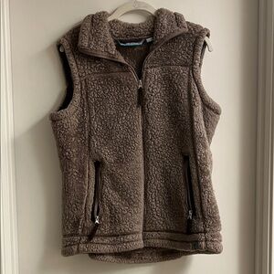 Cozy Brown Fleece Vest